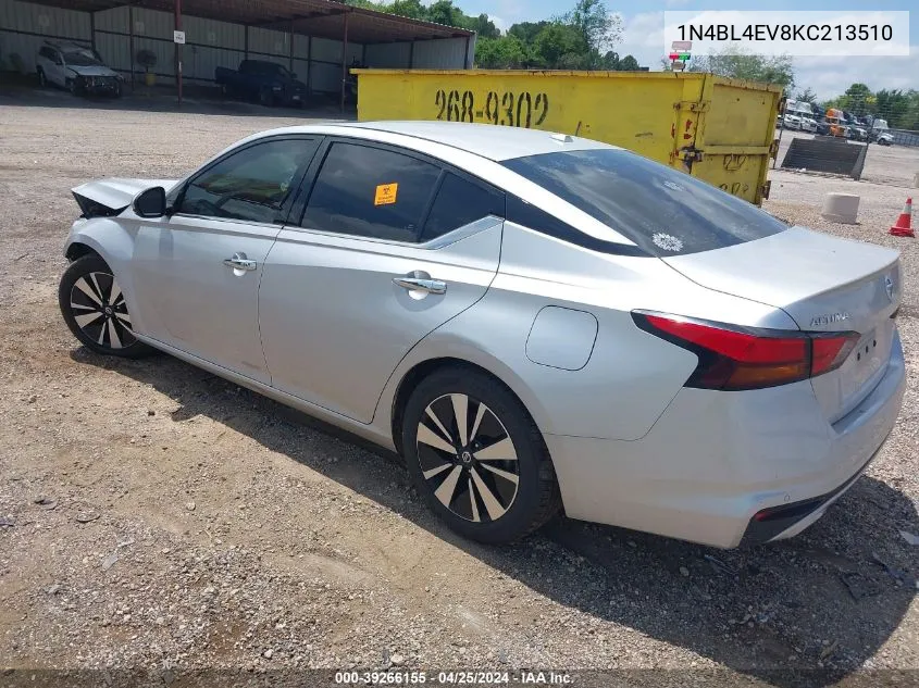 1N4BL4EV8KC213510 2019 Nissan Altima 2.5 Sl