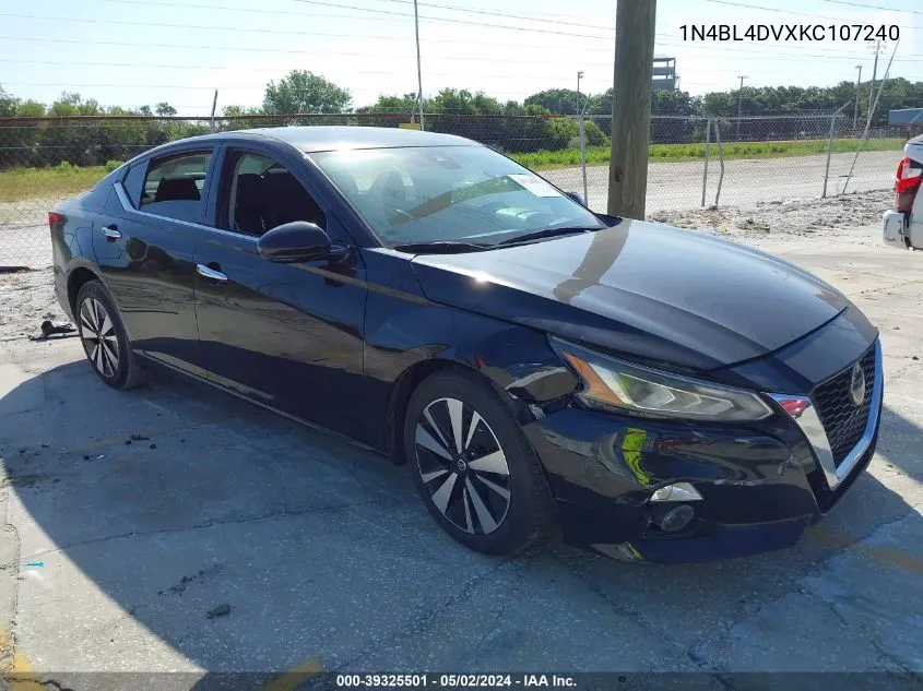 1N4BL4DVXKC107240 2019 Nissan Altima 2.5 Sv