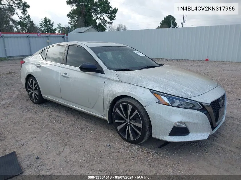 1N4BL4CV2KN317966 2019 Nissan Altima 2.5 Sr