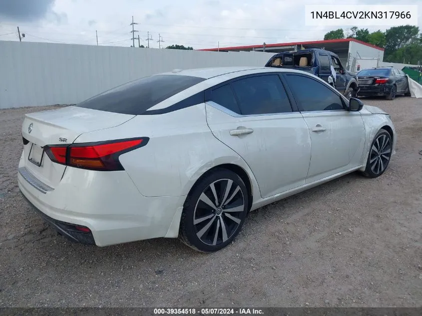 1N4BL4CV2KN317966 2019 Nissan Altima 2.5 Sr