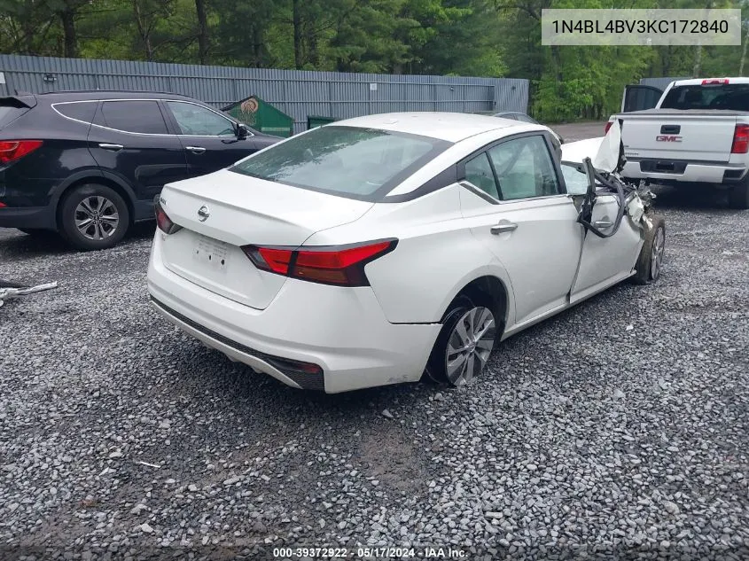 2019 Nissan Altima 2.5 S VIN: 1N4BL4BV3KC172840 Lot: 39372922