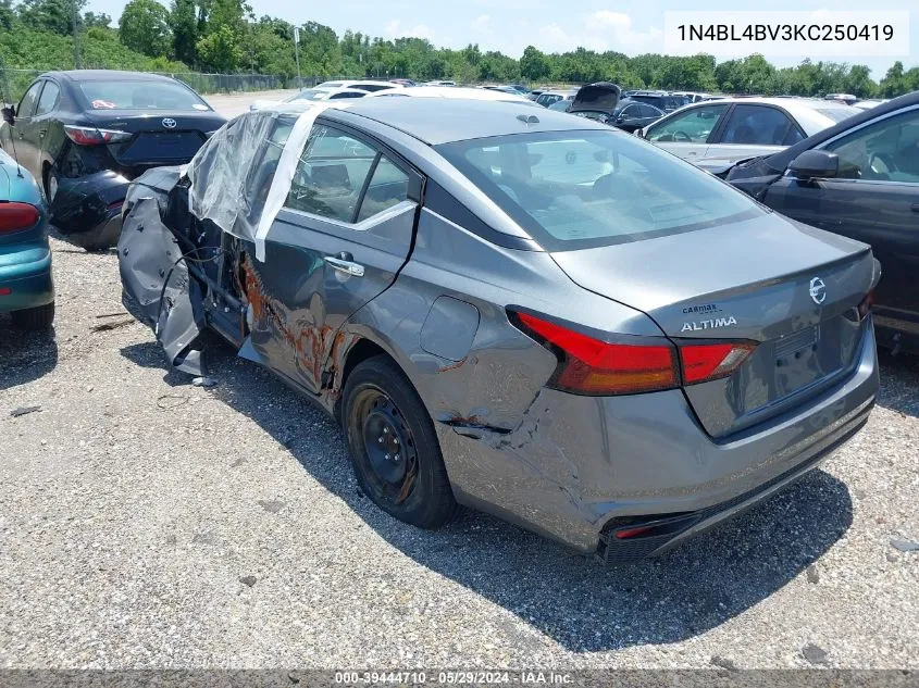 2019 Nissan Altima 2.5 S VIN: 1N4BL4BV3KC250419 Lot: 39444710