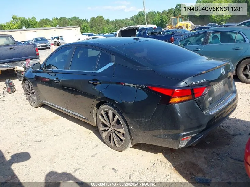 1N4BL4CV6KN311281 2019 Nissan Altima 2.5 Sr