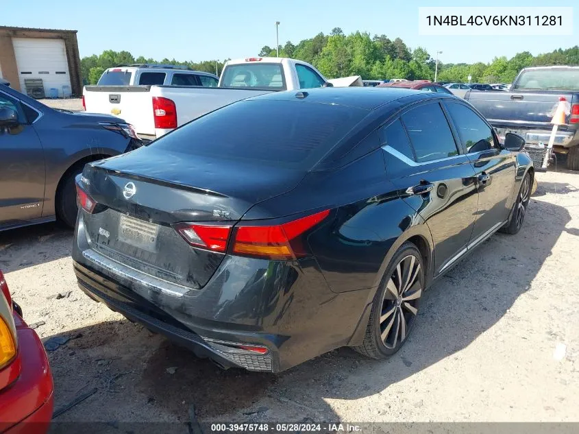 2019 Nissan Altima 2.5 Sr VIN: 1N4BL4CV6KN311281 Lot: 39475748