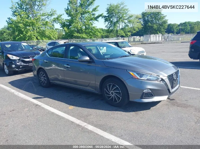 2019 Nissan Altima 2.5 S VIN: 1N4BL4BV5KC227644 Lot: 39503065