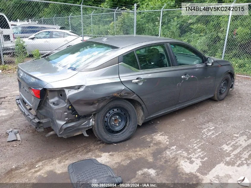 1N4BL4BV5KC242015 2019 Nissan Altima 2.5 S