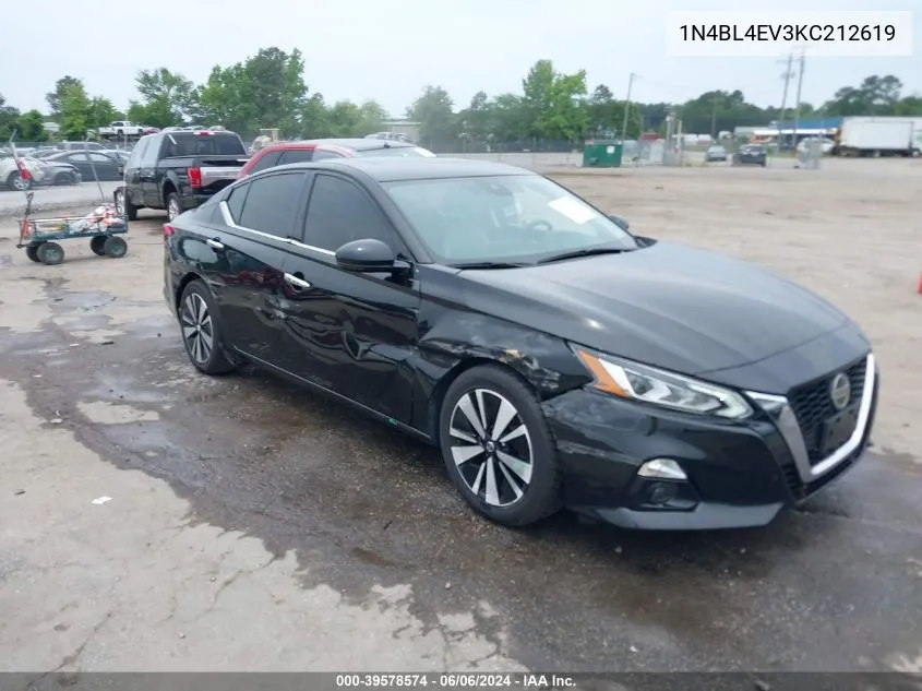 2019 Nissan Altima 2.5 Sl VIN: 1N4BL4EV3KC212619 Lot: 39578574