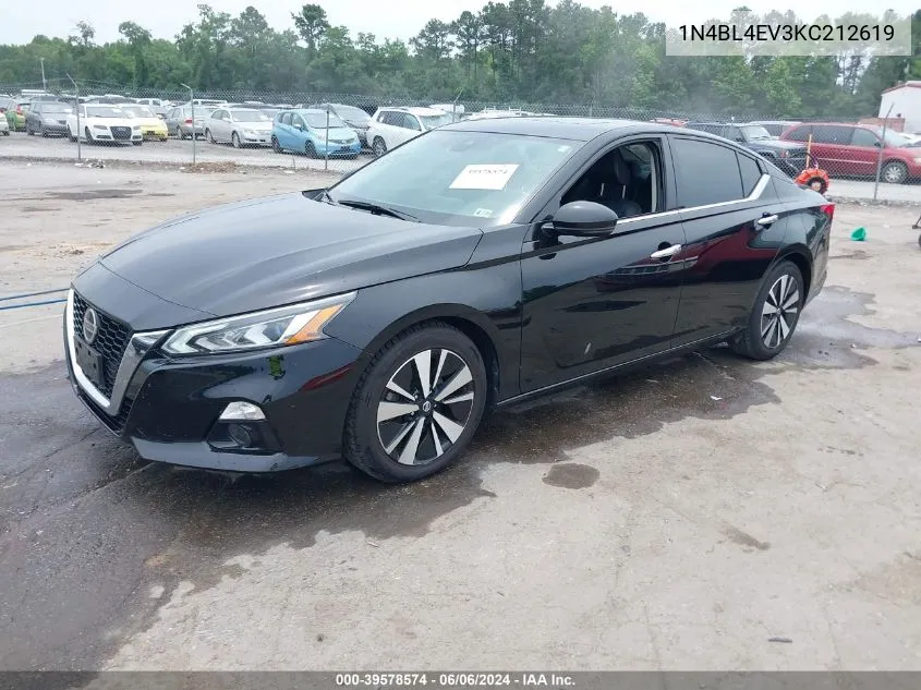 2019 Nissan Altima 2.5 Sl VIN: 1N4BL4EV3KC212619 Lot: 39578574