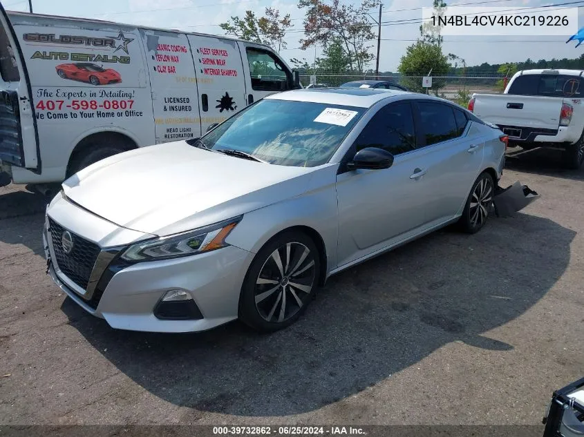 2019 Nissan Altima 2.5 Sr VIN: 1N4BL4CV4KC219226 Lot: 39732862