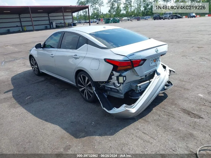 2019 Nissan Altima 2.5 Sr VIN: 1N4BL4CV4KC219226 Lot: 39732862