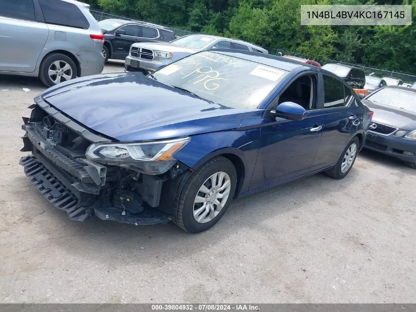 2019 Nissan Altima 2.5 S VIN: 1N4BL4BV4KC167145 Lot: 39804932