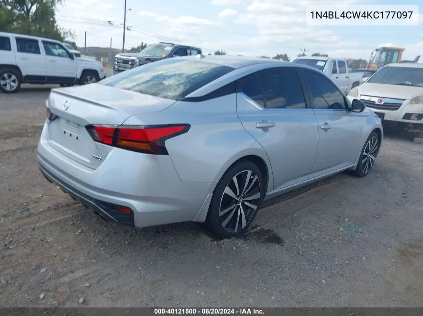 1N4BL4CW4KC177097 2019 Nissan Altima 2.5 Sr