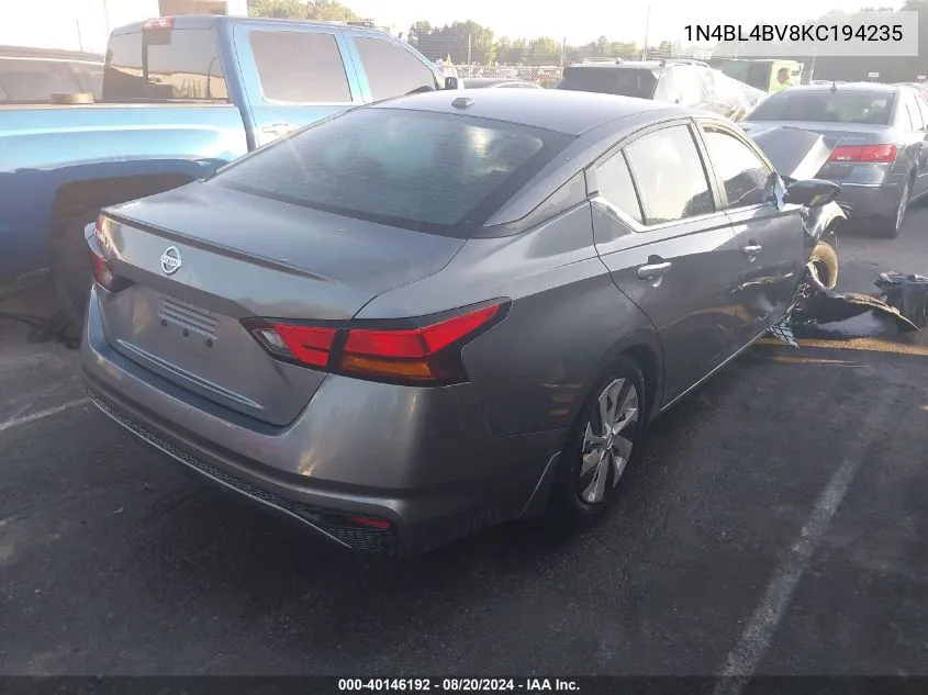 1N4BL4BV8KC194235 2019 Nissan Altima 2.5 S