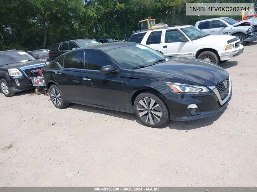 2019 Nissan Altima 2.5 Sl VIN: 1N4BL4EV0KC202744 Lot: 40156590