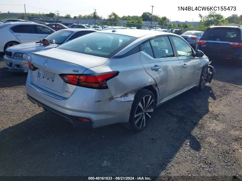 2019 Nissan Altima Sr VIN: 1N4BL4CW6KC155473 Lot: 40161533