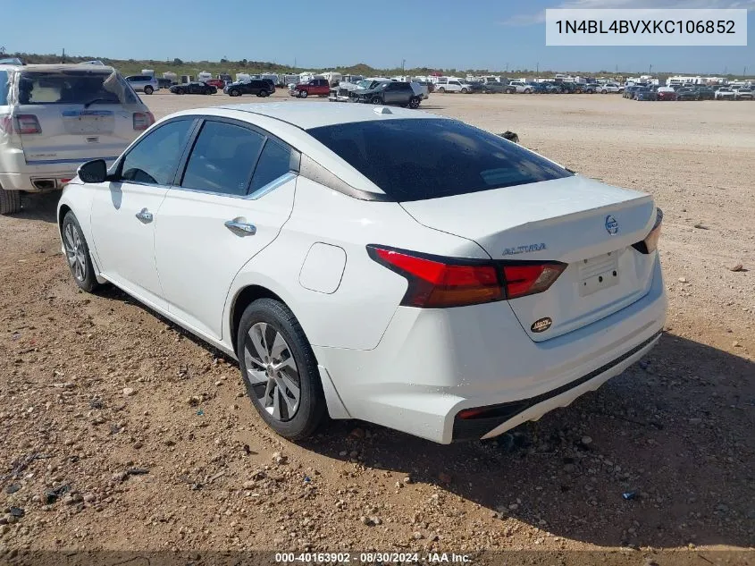 1N4BL4BVXKC106852 2019 Nissan Altima 2.5 S