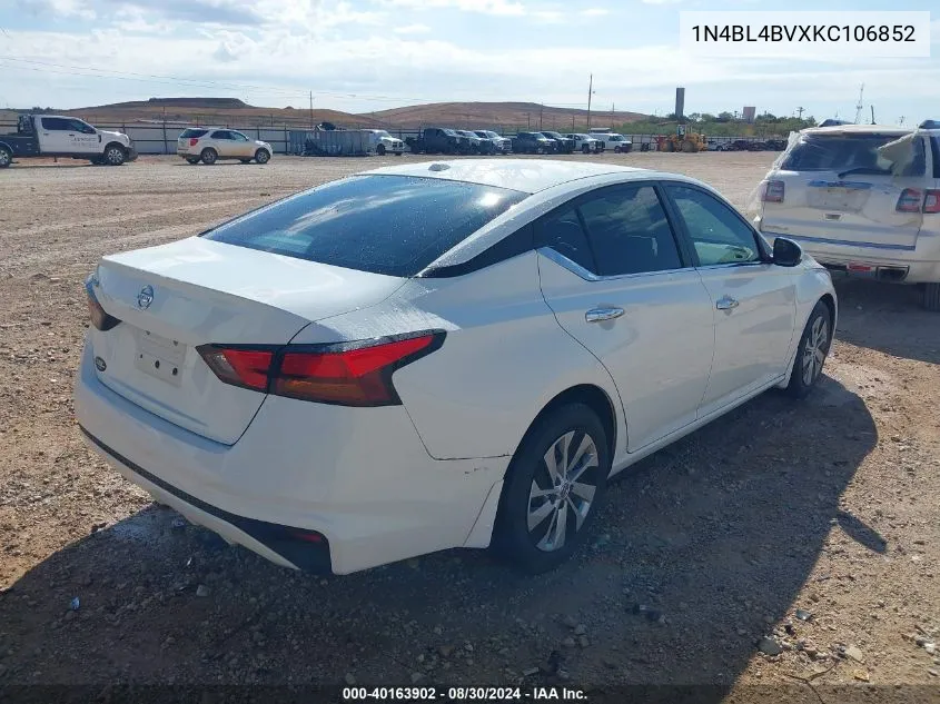 2019 Nissan Altima 2.5 S VIN: 1N4BL4BVXKC106852 Lot: 40163902