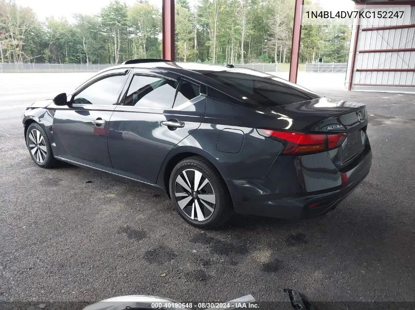 2019 Nissan Altima 2.5 Sv VIN: 1N4BL4DV7KC152247 Lot: 40190648