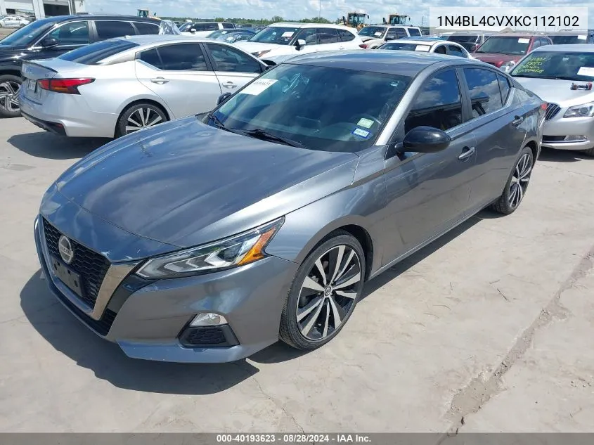 2019 Nissan Altima 2.5 Sr VIN: 1N4BL4CVXKC112102 Lot: 40193623