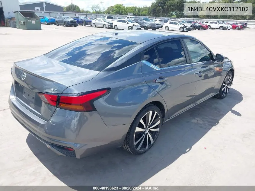 2019 Nissan Altima 2.5 Sr VIN: 1N4BL4CVXKC112102 Lot: 40193623