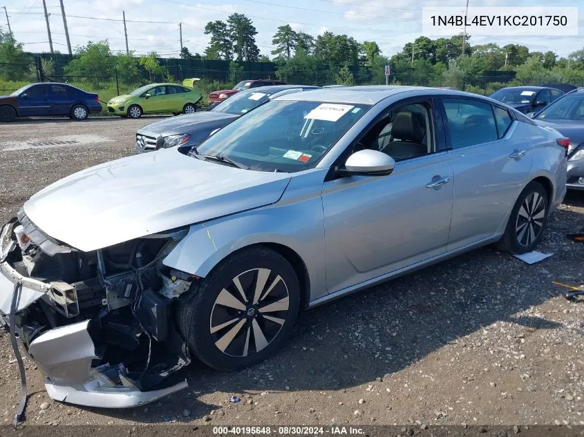 1N4BL4EV1KC201750 2019 Nissan Altima 2.5 Sl