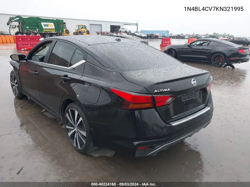 2019 Nissan Altima 2.5 Sr VIN: 1N4BL4CV7KN321995 Lot: 40224168