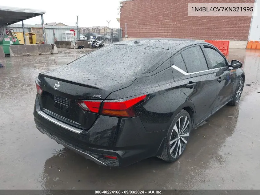 2019 Nissan Altima 2.5 Sr VIN: 1N4BL4CV7KN321995 Lot: 40224168