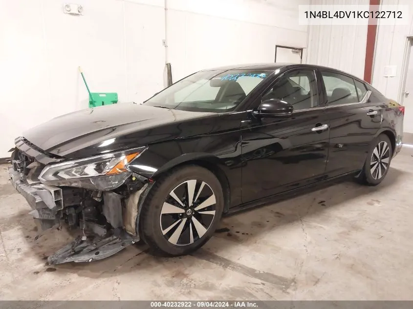 2019 Nissan Altima 2.5 Sv VIN: 1N4BL4DV1KC122712 Lot: 40232922