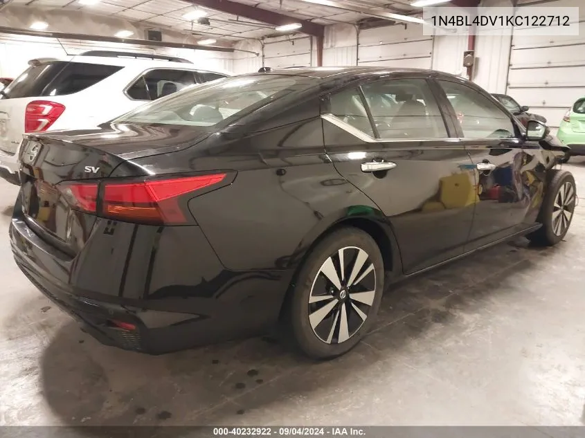 2019 Nissan Altima 2.5 Sv VIN: 1N4BL4DV1KC122712 Lot: 40232922