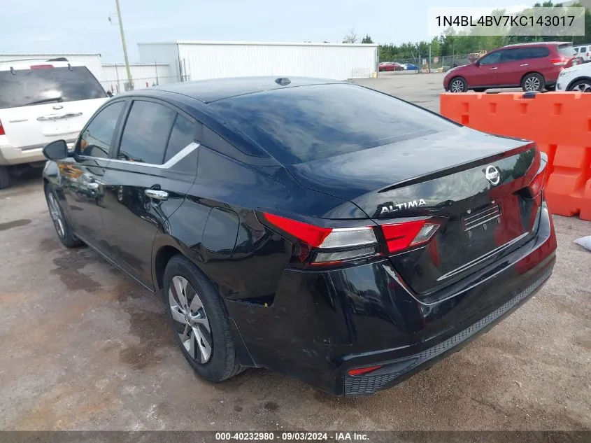 2019 Nissan Altima 2.5 S VIN: 1N4BL4BV7KC143017 Lot: 40232980