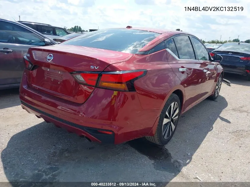 2019 Nissan Altima 2.5 Sv VIN: 1N4BL4DV2KC132519 Lot: 40233512