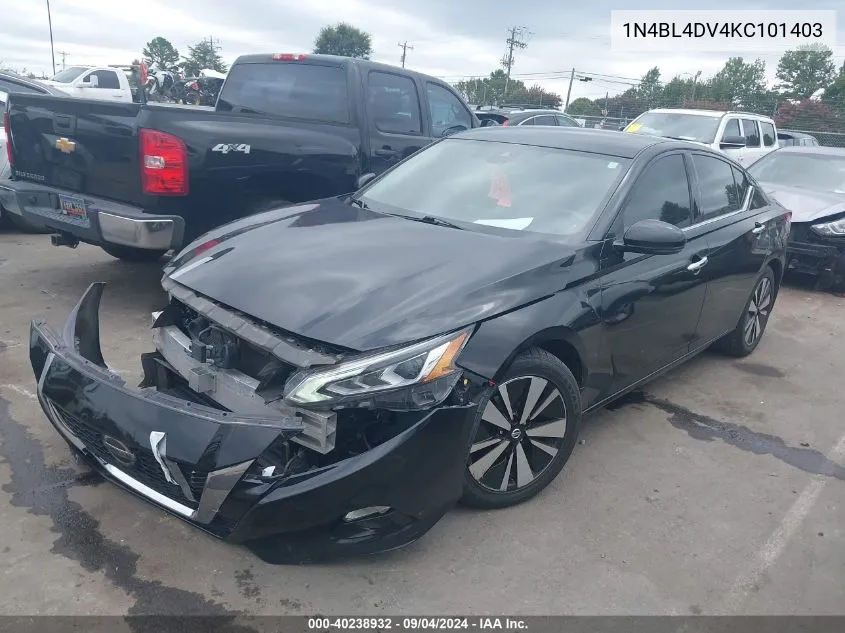 2019 Nissan Altima 2.5 Sv VIN: 1N4BL4DV4KC101403 Lot: 40238932