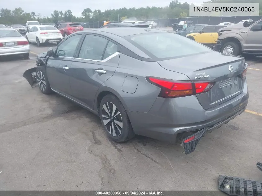 1N4BL4EV5KC240065 2019 Nissan Altima 2.5 Sl