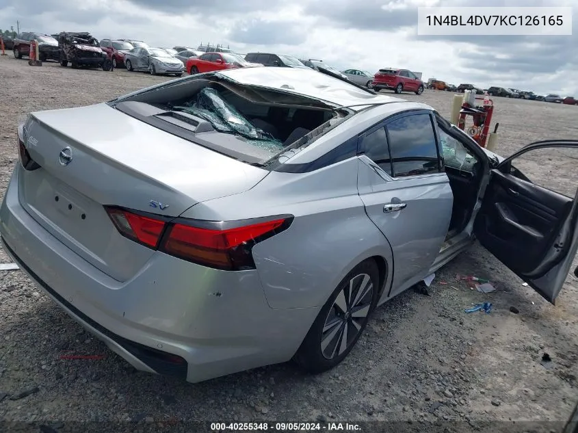 2019 Nissan Altima Sv VIN: 1N4BL4DV7KC126165 Lot: 40255348