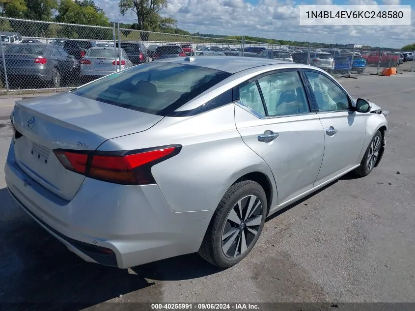 2019 Nissan Altima 2.5 Sl VIN: 1N4BL4EV6KC248580 Lot: 40255991