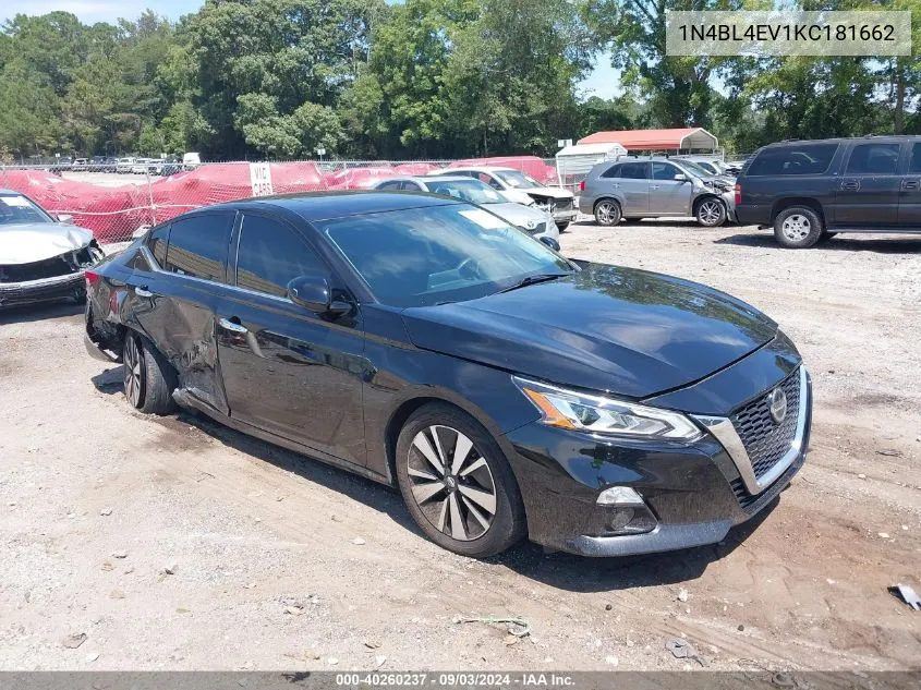 1N4BL4EV1KC181662 2019 Nissan Altima 2.5 Sl