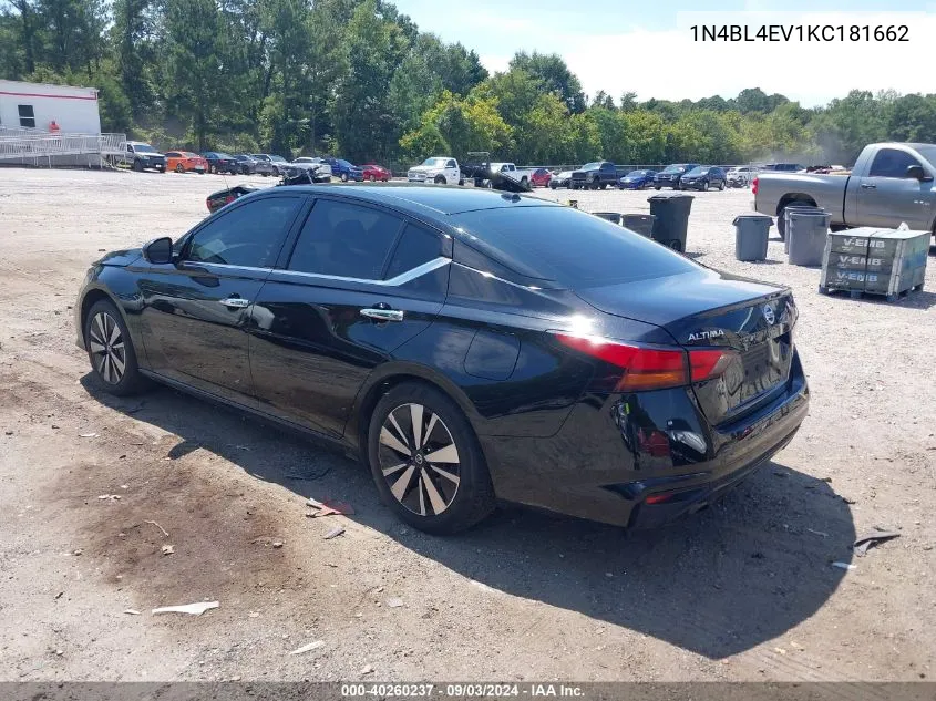 1N4BL4EV1KC181662 2019 Nissan Altima 2.5 Sl