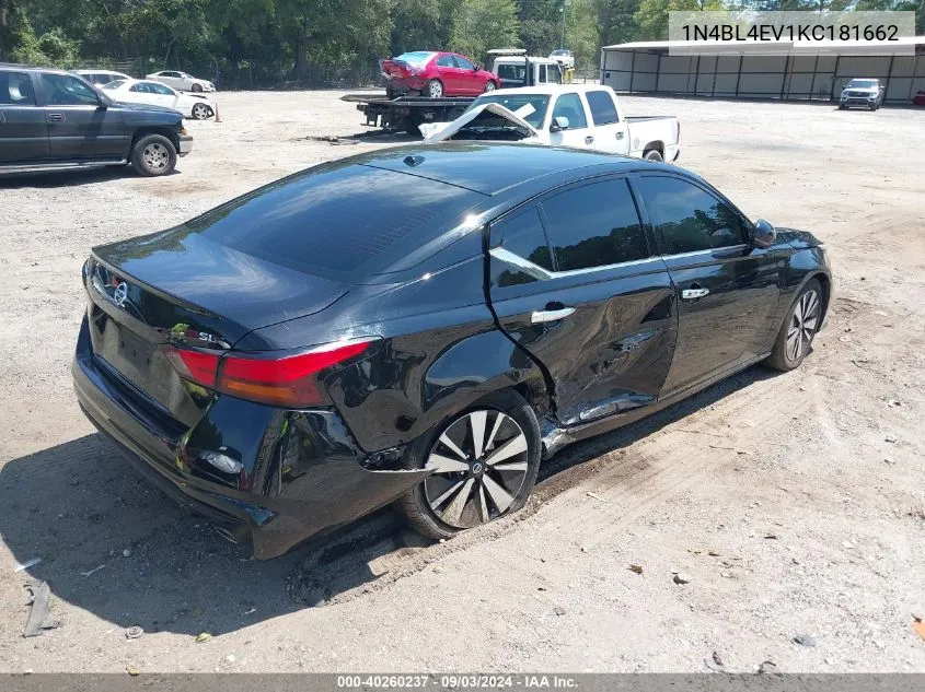 1N4BL4EV1KC181662 2019 Nissan Altima 2.5 Sl