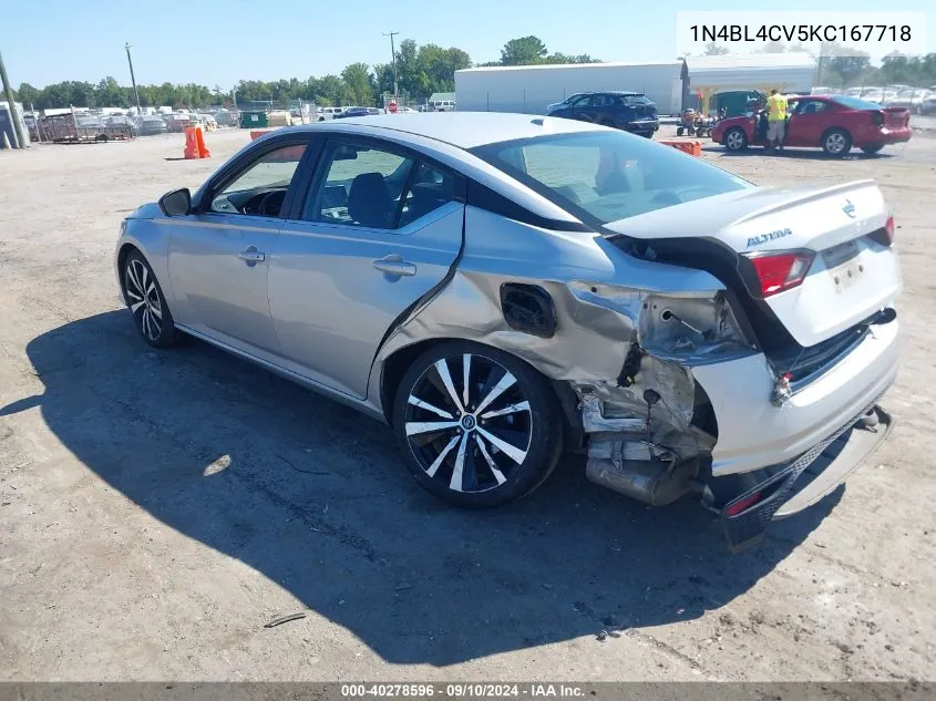 1N4BL4CV5KC167718 2019 Nissan Altima 2.5 Sr