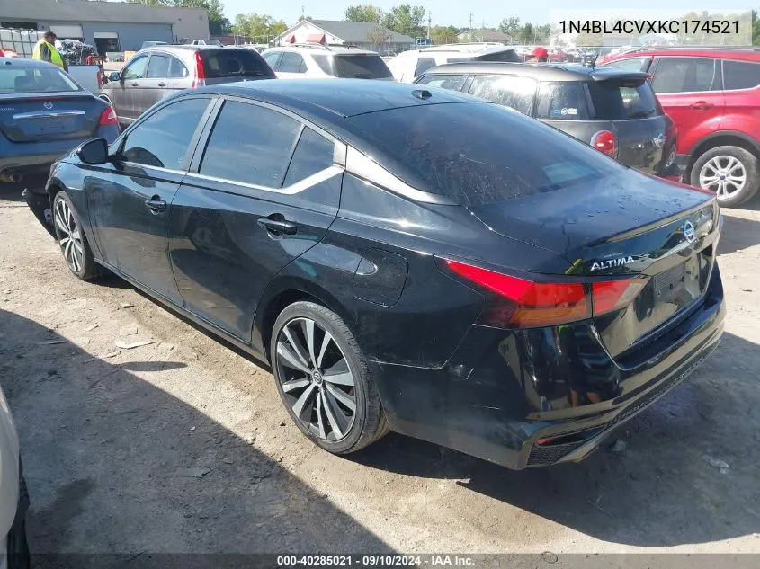 2019 Nissan Altima 2.5 Sr VIN: 1N4BL4CVXKC174521 Lot: 40285021