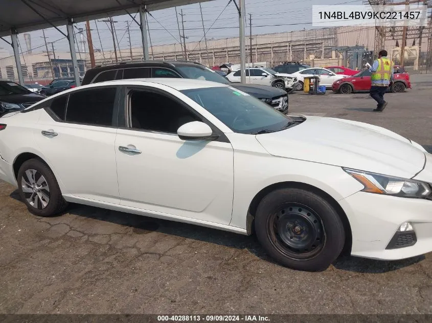 2019 Nissan Altima 2.5 S VIN: 1N4BL4BV9KC221457 Lot: 40288113