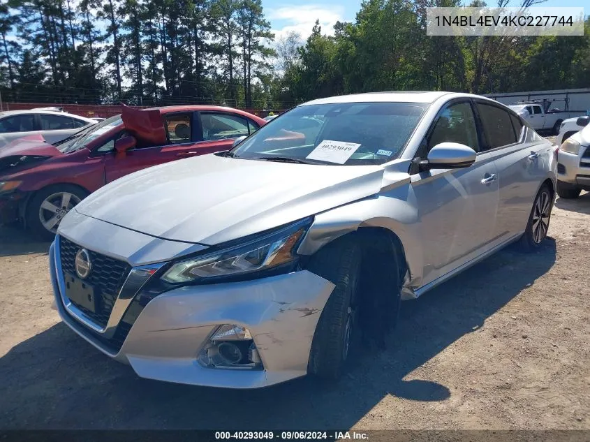 1N4BL4EV4KC227744 2019 Nissan Altima 2.5 Sl