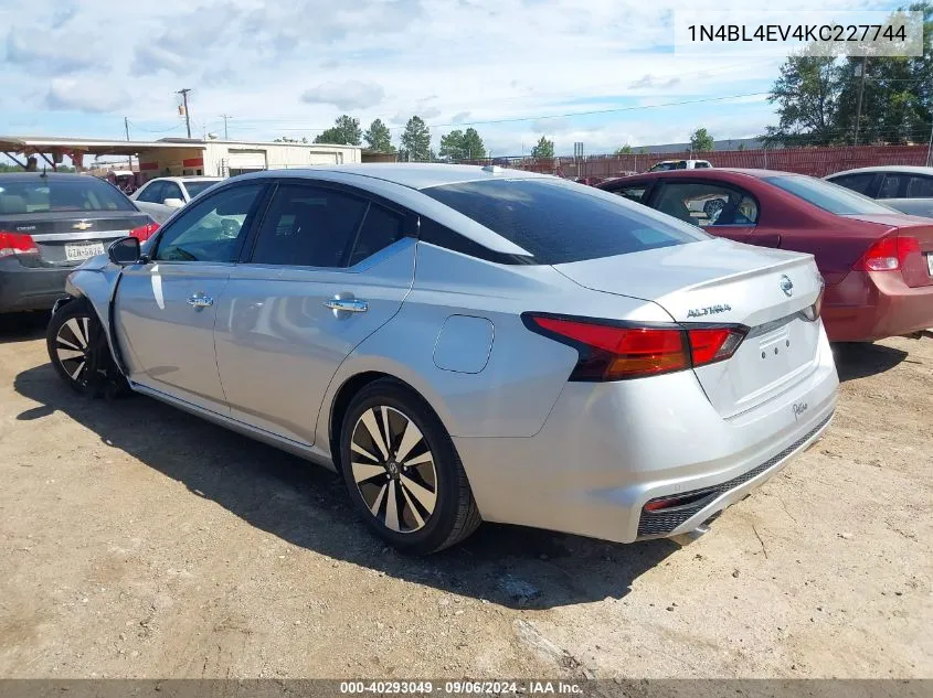 1N4BL4EV4KC227744 2019 Nissan Altima 2.5 Sl