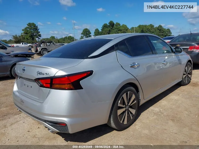 1N4BL4EV4KC227744 2019 Nissan Altima 2.5 Sl