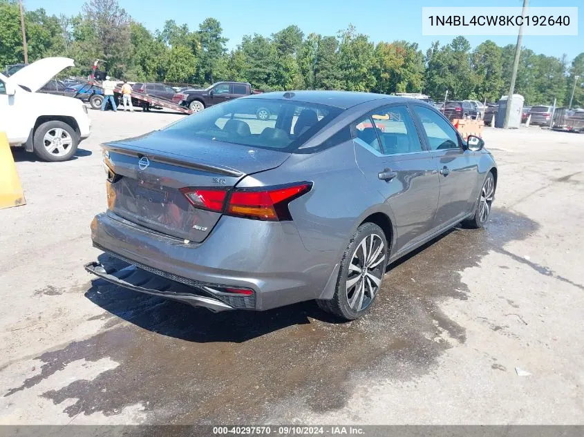 1N4BL4CW8KC192640 2019 Nissan Altima 2.5 Sr