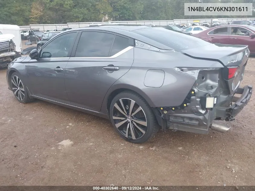 1N4BL4CV6KN301611 2019 Nissan Altima 2.5 Sr