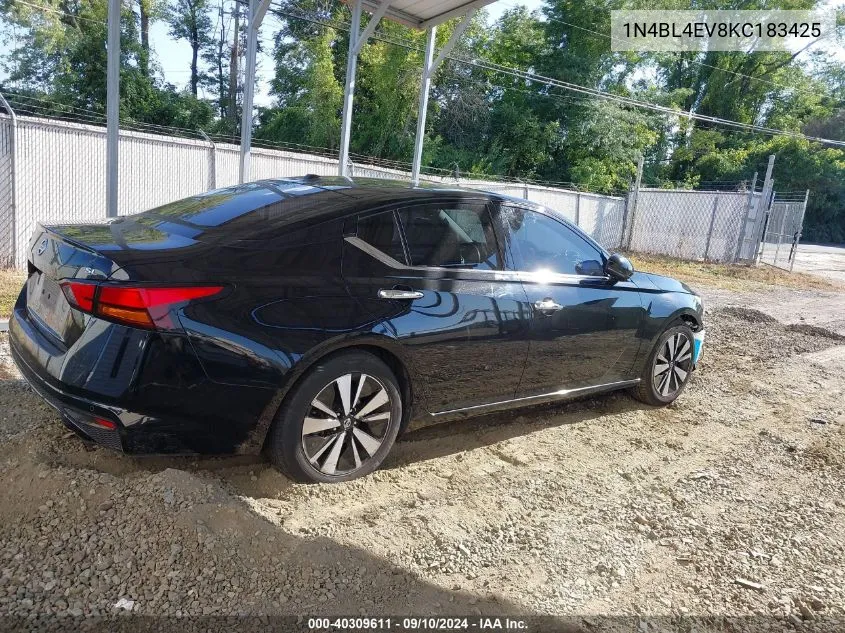 1N4BL4EV8KC183425 2019 Nissan Altima 2.5 Sl