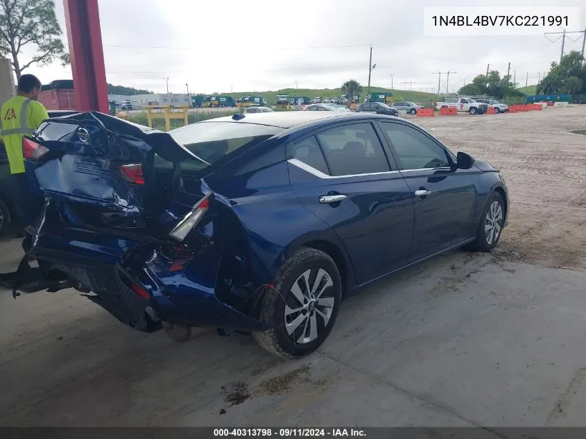 2019 Nissan Altima S VIN: 1N4BL4BV7KC221991 Lot: 40313798