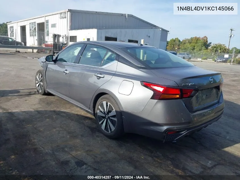 2019 Nissan Altima 2.5 Sv VIN: 1N4BL4DV1KC145066 Lot: 40314257