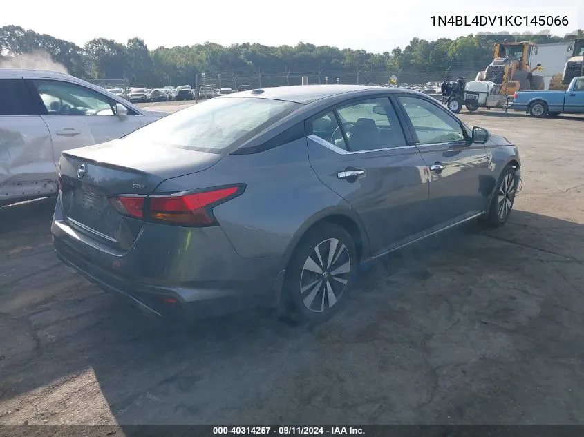 2019 Nissan Altima 2.5 Sv VIN: 1N4BL4DV1KC145066 Lot: 40314257